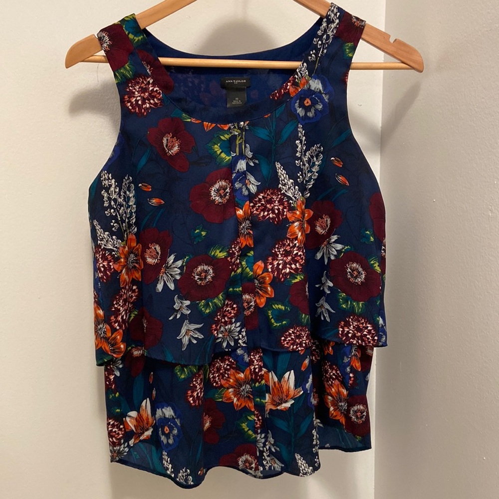 Ann Taylor floral blouse